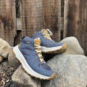 Womens REI Blue and Tan Hiking Shoes